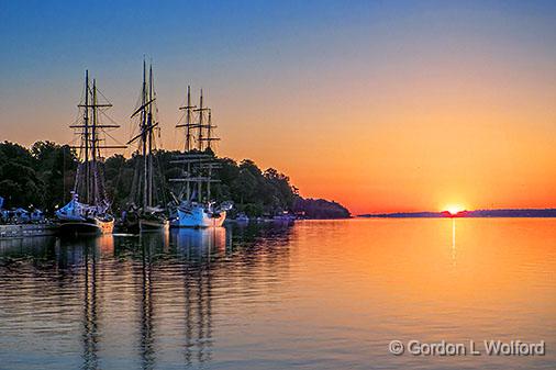 Tall Ships Sunrise_DSCF04162-4.jpg - Photographed at the Tall Ships 1812 Tour in Brockville, Ontario, Canada.